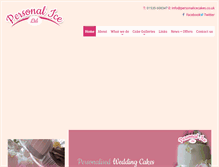 Tablet Screenshot of personalicecakes.co.uk